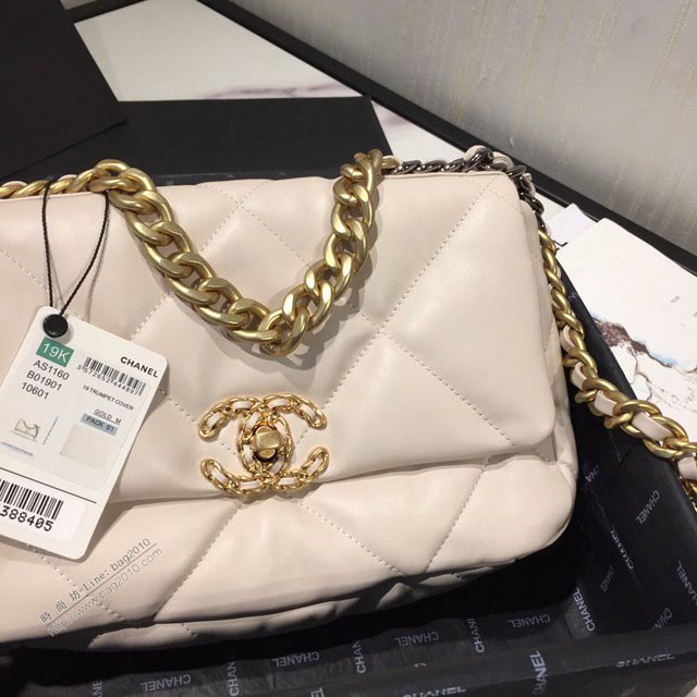 Chanel女包 Chanel秋冬19Bag 小香迷菱格紋 Chanel口蓋包 Chanel鏈條包手拎斜挎包  djc3909
